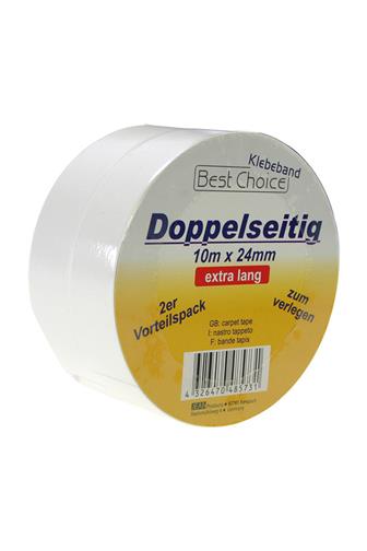 Páska oboustranná kobercová 24 mm x10 m 2 ks