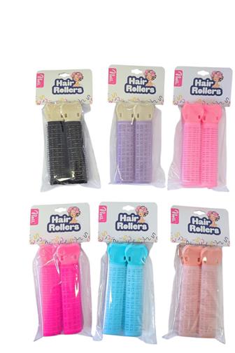 Neli natáčky na suchý zip se sponou 10 x 2 cm 2 ks