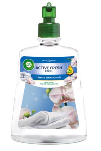Air Wick Active Fresh Prádlo a bílá orchidej NN 228 ml