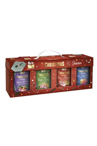 Brit care dog vánoční balíček mix příchutí 4 x 400g