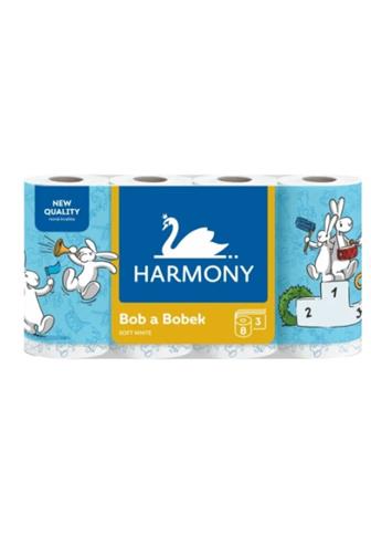 Harmony Bob a Bolek 3 vrstvý toaletní papír 8 ks