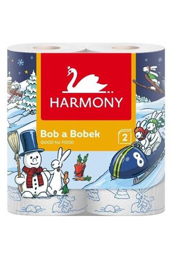 Harmony Bob a Bolek utěrky 2 vrstvé 2 ks