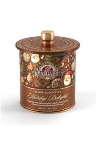 Basilur Festive Holiday Delights black tea plech 75 g