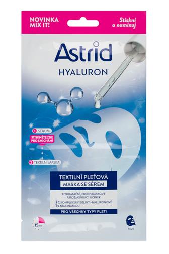 Astrid Hyaluron textilní pleť.maska se sérem 20 ml