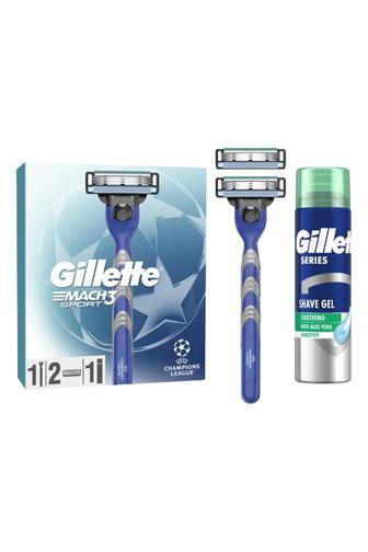 Gillette Mach3 strojek sport + 2 náhradní hlavice + gel 200 ml