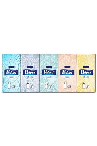 Velvet Classic kapesníčky 3vrstvé 10 x 10 ks