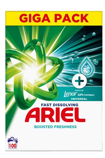 Ariel Touch of lenor prací prášek Universal 100 dávek 5.5 kg box