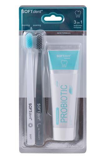 Probiotic Soft dent gel 7 5ml + 2 zubní kartáčky