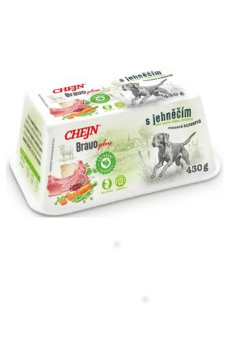 Chejn Bravo konzerva s jehněčím, zeleninou a brusinkami 430 g