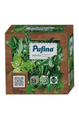 Pufina Natura kapesníčky box 3 vrstvé 60 ks