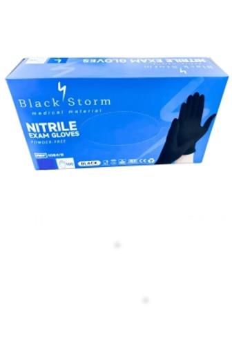 Black Storm rukavice Exam Glowes nitril bez pudru černé L 100 ks