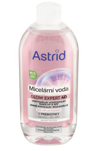 Astrid Glow Expert 4D micelární voda s prebiotiky 400 ml