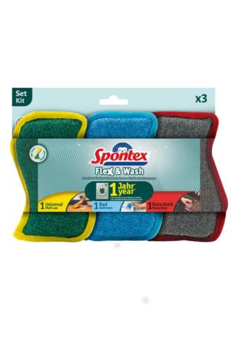 Spontex Flex & Wash houbičky 3 ks