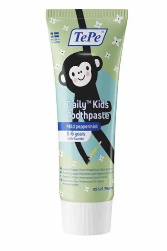TePe Kids zubní pasta s fluoridem máta 0-6let 75 ml