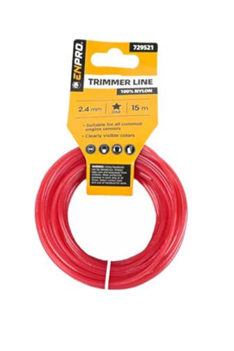 Enpro Struna do sekačky 2,4 mm x 15 m hvězda
