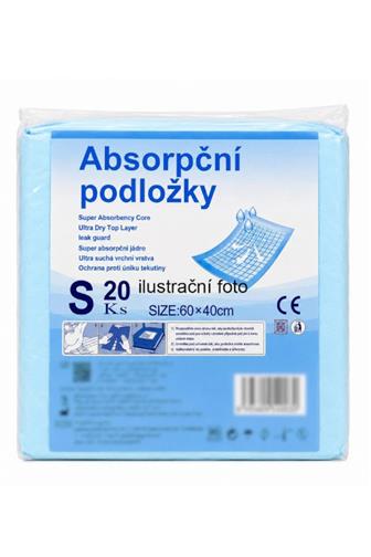 Absorční podložky 60x40cm S 20 ks