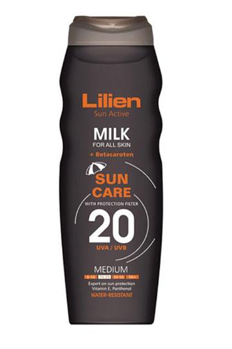 Lilien Sun Active opalovací mléko OF 20 200 ml
