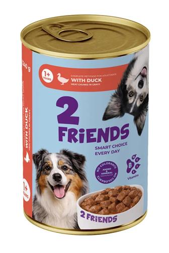 2 Friends dog kachní kousky v omáčce 1240 g