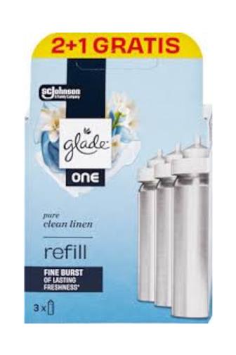 Glade One Clean linen náhradní náplň 2+1 10 ml