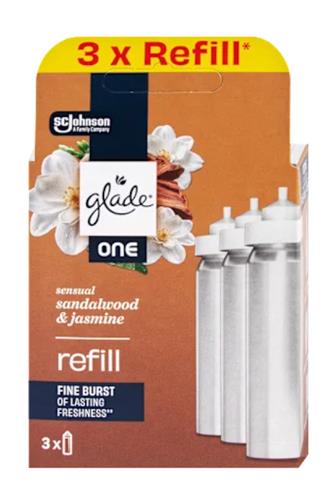 Glade One Sandalwood & jasmín náhradní náplň 2+1 10ml