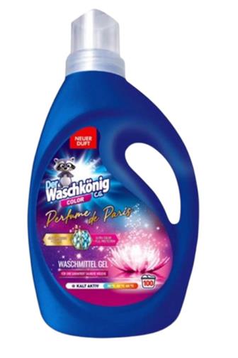 Der Waschkonig prací gel color Perfume de Paris 100 dávek 3 l
