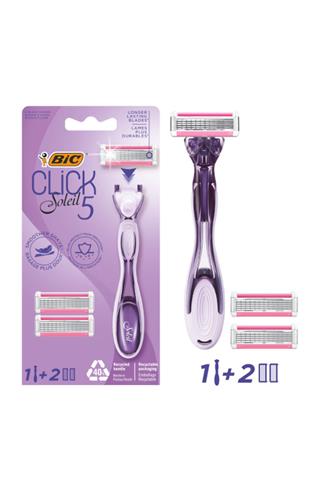 Bic Soleil Click5 women strojek +2 náhradní náplně
