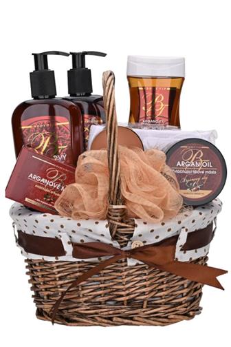 Body Tip set Argan oil (košíček) 5 ks+2 x dárek