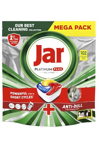 Jar Platinum All In One Plus Anti-dull kapsle do myčky 122 ks