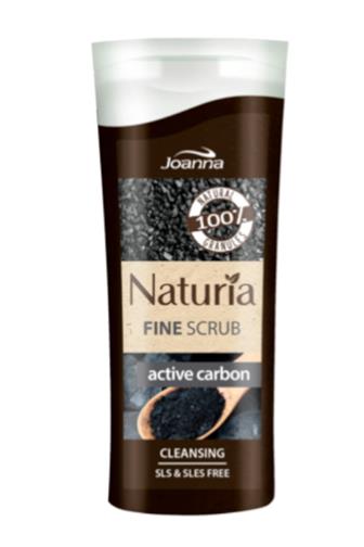 Joanna Naturia tělový peeling Active carbon 100 g