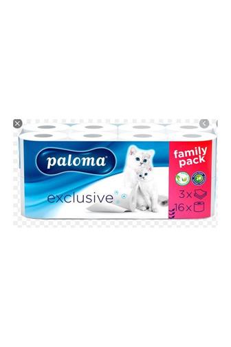 Paloma Exclusive Family pack 3 vrstvý toaletní papír 16 ks