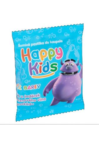 Happy kids šumivé pastilky do koupele 40 g