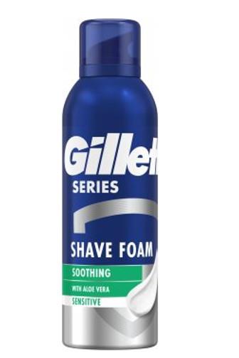 Gillette Series Soothing Aloe Vera Sensitive pěna 250 ml